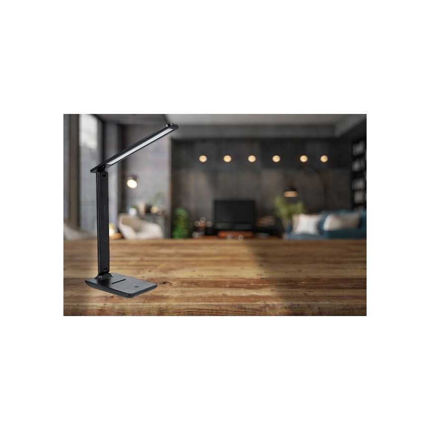 LED Dæmpbar berøringsbetjent bordlampe LED/6W/230V 3000/4000/6000K sort
