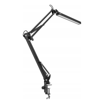 LED-dæmpbar berøringsbetjent fleksibel bordlampe med klemme LED/10W/5/230V 3000/4000/6000K sort