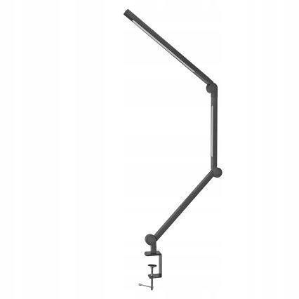 LED dæmpbar berøringsbetjent fleksibel bordlampe med klemme LED/12W/230V 3000/4000/6000K sort