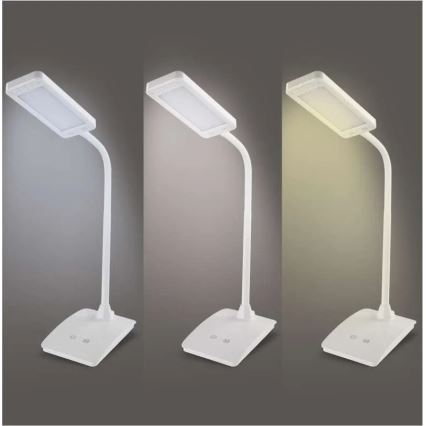 LED-dæmpbar bordlampe EDDY LED/6W/230V 3000/4500/6800K hvid