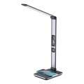 LED dæmpbar bordlampe LED/8,5W/230V med trådløs opladning sølv