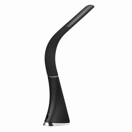 Dæmpbar LED-bordlampe med berøringskontrol og display, 7W/5V, sort