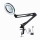 LED dæmpbar bordlampe med lup LED/22W/5V 4000-6000K sort