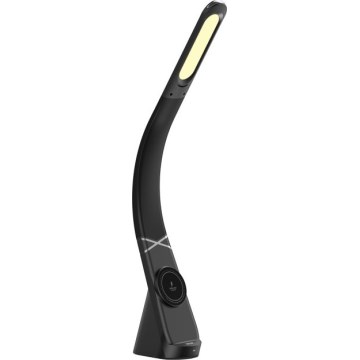LED-dæmpbar bordlampe med trådløs opladning MAGIC LED/5W/230V sort