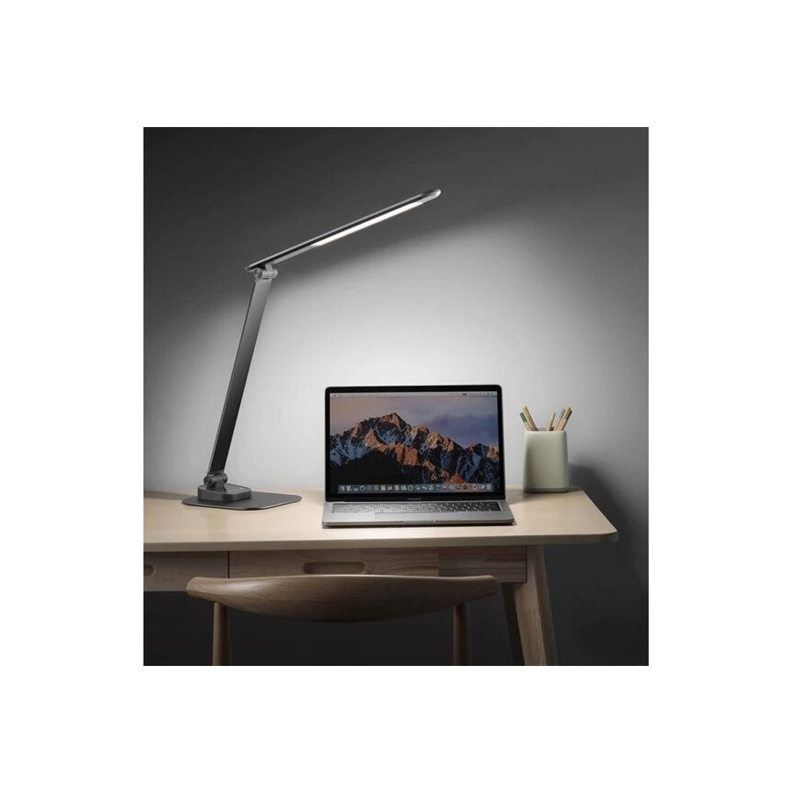 LED Dæmpbar bordlampe med USB LED/7,5W/230V 3000K/4000K/5500K antracit
