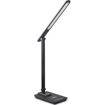 LED Dæmpbar bordlampe med USB LED/9W/230V 3000K/4000K/5500K sort