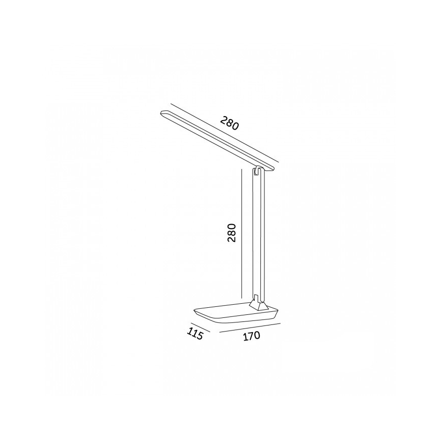 LED dæmpbar bordlampe NOBLITE N LED/7W/230V 3000/4000/6500K brun