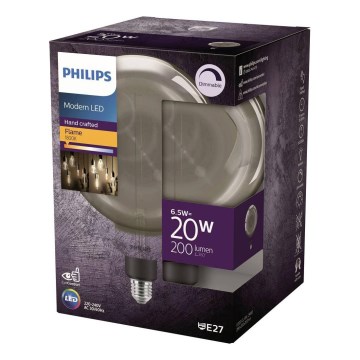 LED dæmpbar filamentpære G200 E27/6,5W/230V 1800K