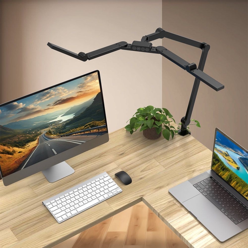LED Dæmpbar touch-funktion fleksibel bordlampe POINTIQ LED/24W/230V 3000-6500K CRI 92 sort