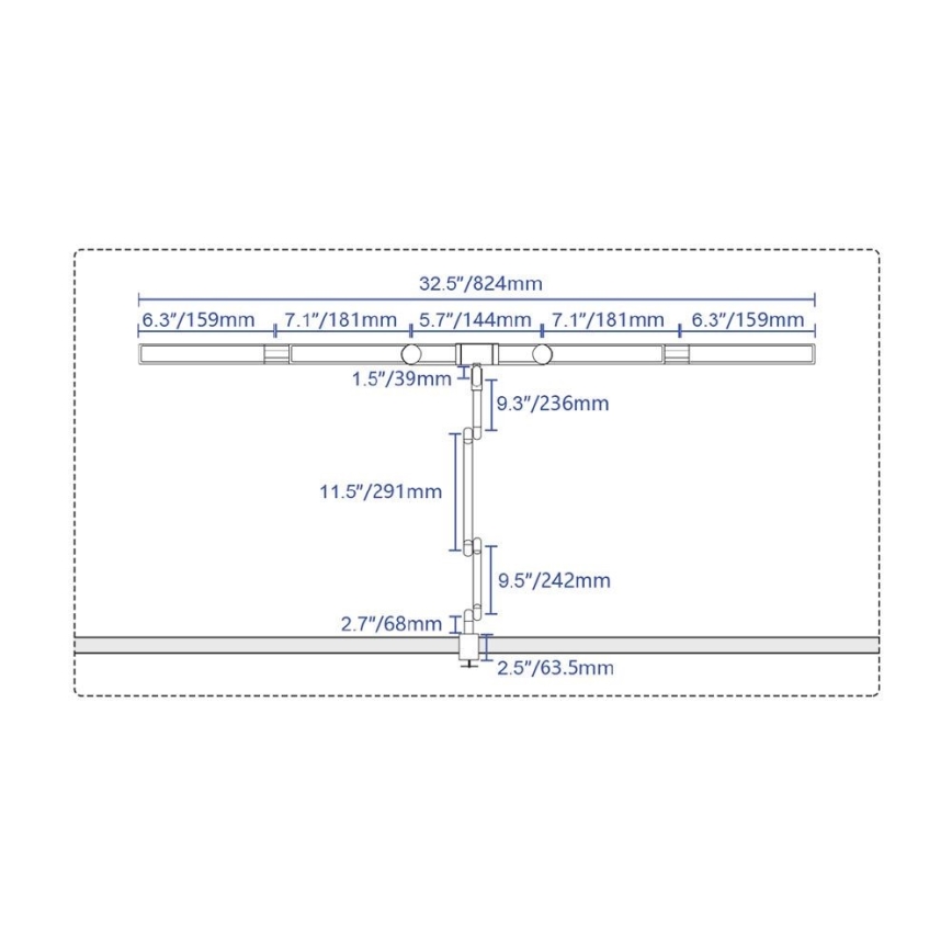 LED Dæmpbar touch-funktion fleksibel bordlampe POINTIQ LED/24W/230V 3000-6500K CRI 92 sort