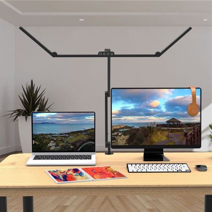 LED Dæmpbar touch-funktion fleksibel bordlampe POINTIQ LED/36W/230V 3000-6500K CRI 92 sort