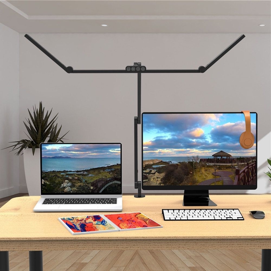 LED Dæmpbar touch-funktion fleksibel bordlampe POINTIQ LED/36W/230V 3000-6500K CRI 92 sort