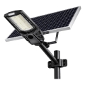 LED Dæmpbar gadelampe med sensor og solcellepanel KOBRA LED/400W/3,2V 24000 mAh IP65 antracit + fjernbetjening