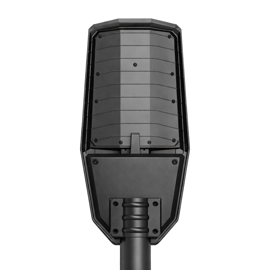 LED Dæmpbar gadelampe med sensor og solcellepanel KOBRA LED/400W/3,2V 24000 mAh IP65 antracit + fjernbetjening