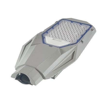 Dæmpbar LED-gadelampe med skumringssensor og solcellepanel LED/200W/20000 mAh 6500K IP65 grå