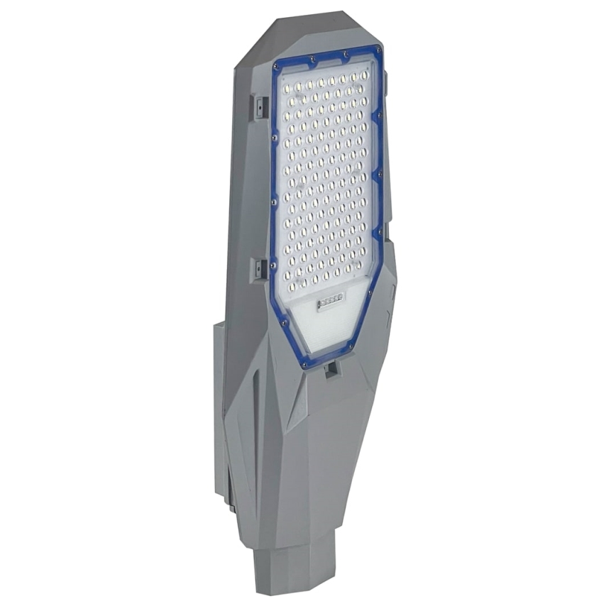 Dæmpbar LED-gadelampe med skumringssensor og solcellepanel LED/200W/20000 mAh 6500K IP65 grå
