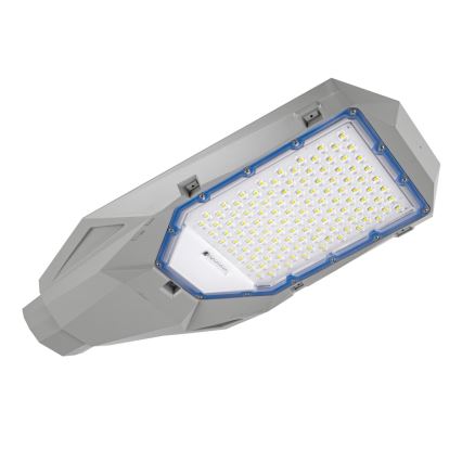 Dæmpbar LED-gadelampe med skumringssensor og solcellepanel LED/200W/20000 mAh 6500K IP65 grå