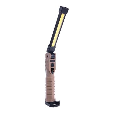 LED Dæmpbar genopladelig arbejds lommelygte med powerbank-funktion LED/4W/5V IPX4 600 skinnende 2000 mAh