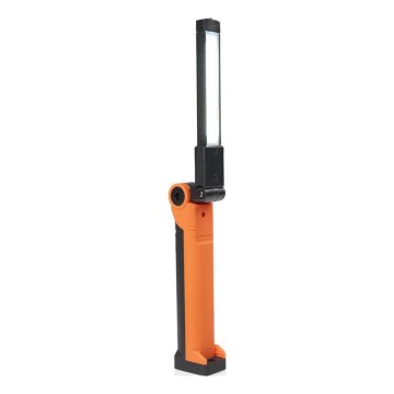 LED-dæmpbar genopladelig arbejdslygte LED/3W/5V 6500K 2000 mAh orange/sort