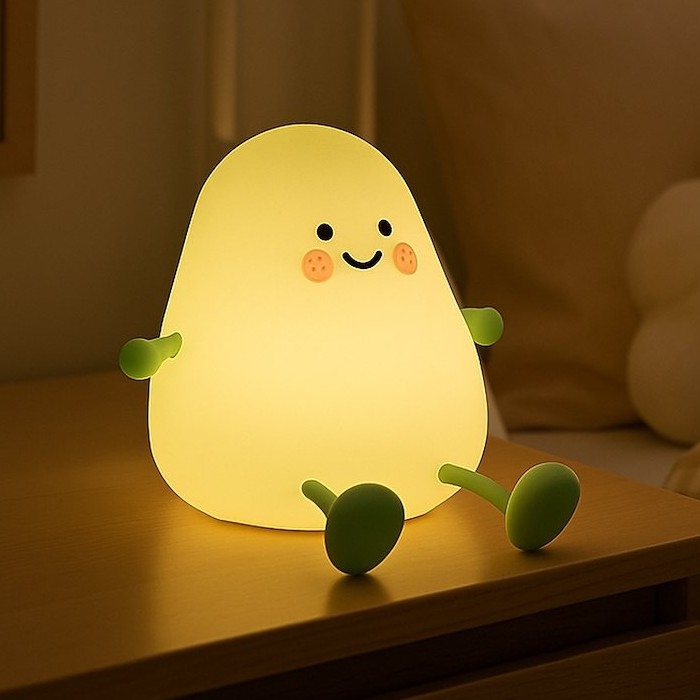 LED dæmpbar genopladelig berøringsbetjent natlampe til børn MANGO LED/2,5W/5V 800 mAh