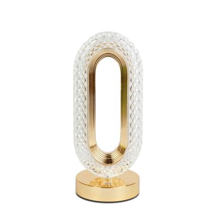 LED dæmpbar genopladelig bordlampe DUBAI LED/2W/5V 2700K/4000K/6500K 400 mAh guld
