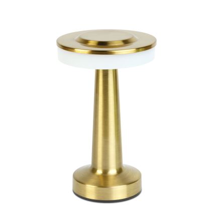 Dæmpbar genopladelig LED-bordlampe LONDON LED/2W/5V 2700K/4000K/6500K 400 mAh guld