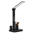 LED-dæmpbar genopladelig bordlampe NOBLITE P LED/5W/5V 3000/4000/6000K 2200 mAh sort