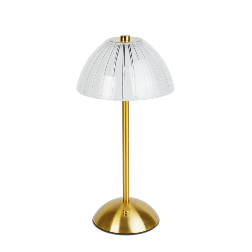LED dæmpbar genopladelig bordlampe PARIS LED/2W/5V 2700K/4000K/6500K 800 mAh guld