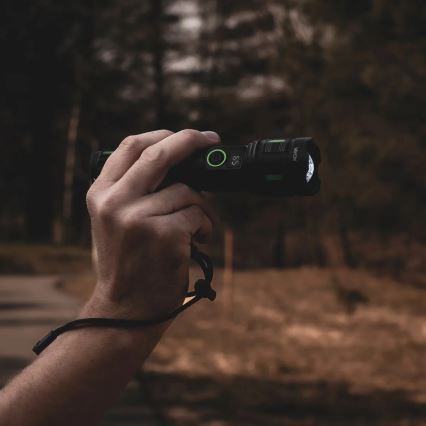 LED-dæmpbar genopladelig lommelygte med powerbank-funktion LED/20W/5V IP44 1200 lm 5000 mAh