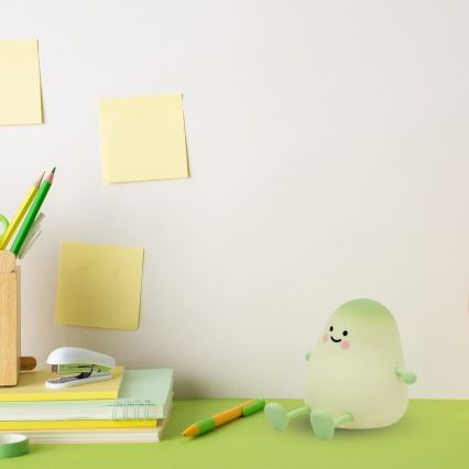 LED dæmpbar genopladelig berøringsbetjent natlampe til børn MANGO LED/2,5W/5V 800 mAh