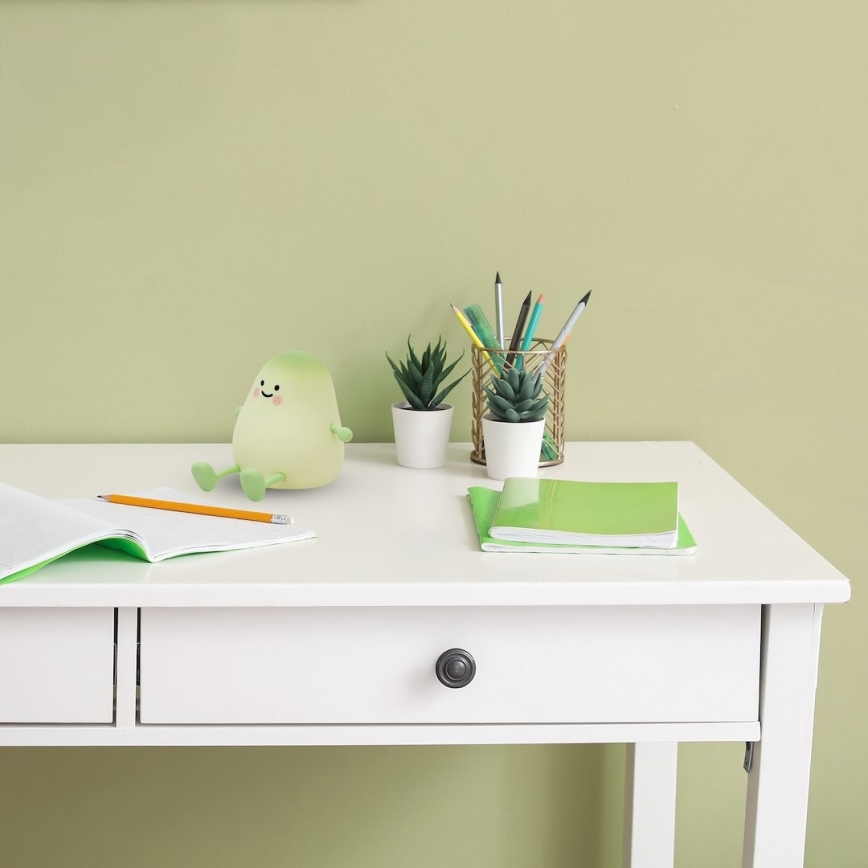 LED dæmpbar genopladelig berøringsbetjent natlampe til børn MANGO LED/2,5W/5V 800 mAh