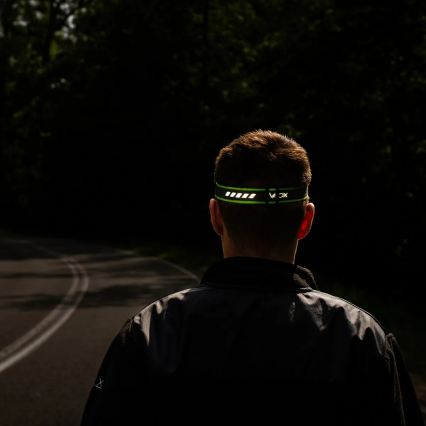 LED-dæmpbar genopladelig pandelampe LED/10W/5V/3xAAA IP66 800 lm 1000 mAh