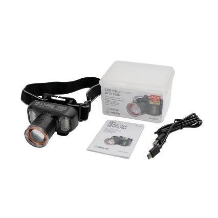 LED dæmpbar genopladelig pandelampe LED/3,4W/5V 1500 mAh