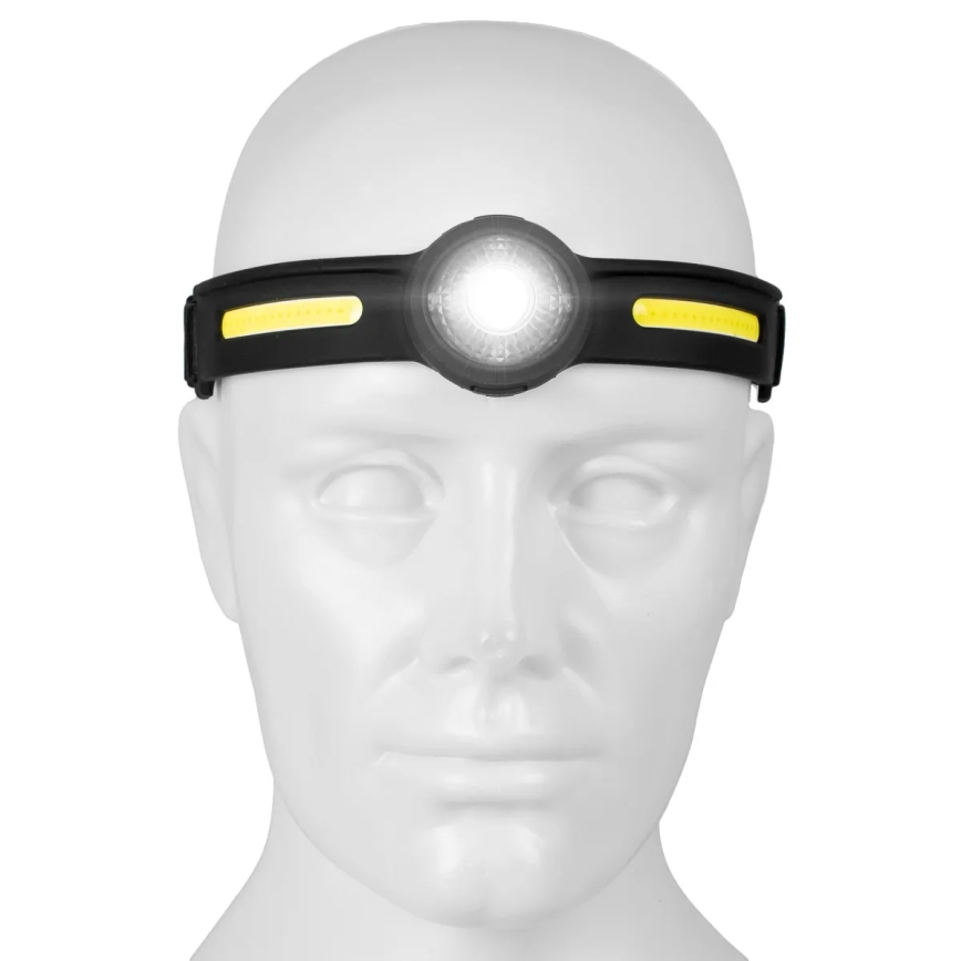 Dæmpbar genopladelig LED-pandelampe med rødt lys — 5V, IPX4, 550 lm, 600 mAh