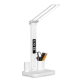 LED dæmpbar genopladelig skrivebordslampe NOBLITE P LED/5W/5V 3000/4000/6000K 2200 mAh hvid