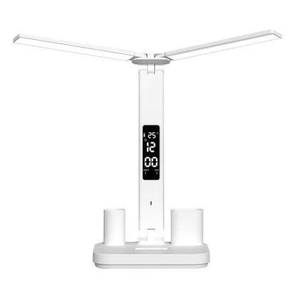 LED dæmpbar genopladelig skrivebordslampe NOBLITE P LED/5W/5V 3000/4000/6000K 2200 mAh hvid