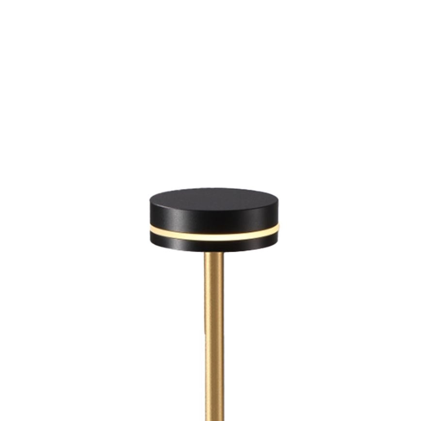 LED dæmpbar genopladelig skrivebordslampe SAM LED/5W/5V sort/guld