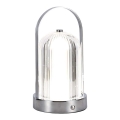LED Dæmpbar Genopladelig Touch Bordlampe LED/1W/5V 3000-6000K 1800 mAh Mat Krom