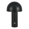 LED Dæmpbar genopladelig touch bordlampe LED/1W/5V 3000-6000K 1800 mAh sort