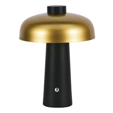 LED Dæmpbar genopladelig touch bordlampe LED/3W/5V 3000-6000K 1800 mAh sort/guld