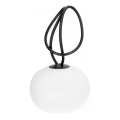 LED dæmpbar genopladelig udendørslampe VENEZIA LED/1,5W/5V 2500K IP54 2600 mAh sort