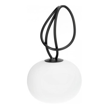 LED dæmpbar genopladelig udendørslampe VENEZIA LED/1,5W/5V 2500K IP54 2600 mAh sort