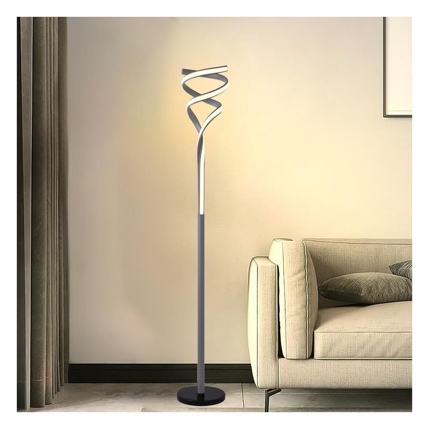 LED Dæmpbar Gulvlampe LED/50W/230V 3000-6500K grå + fjernbetjening