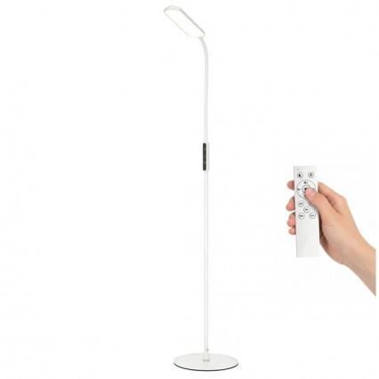 Dæmpbar LED-gulvlampe TEILO LED/10W/230V 3000/4000/6500K hvid + fjernbetjening