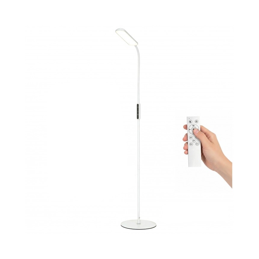 Dæmpbar LED-gulvlampe TEILO LED/10W/230V 3000/4000/6500K hvid + fjernbetjening
