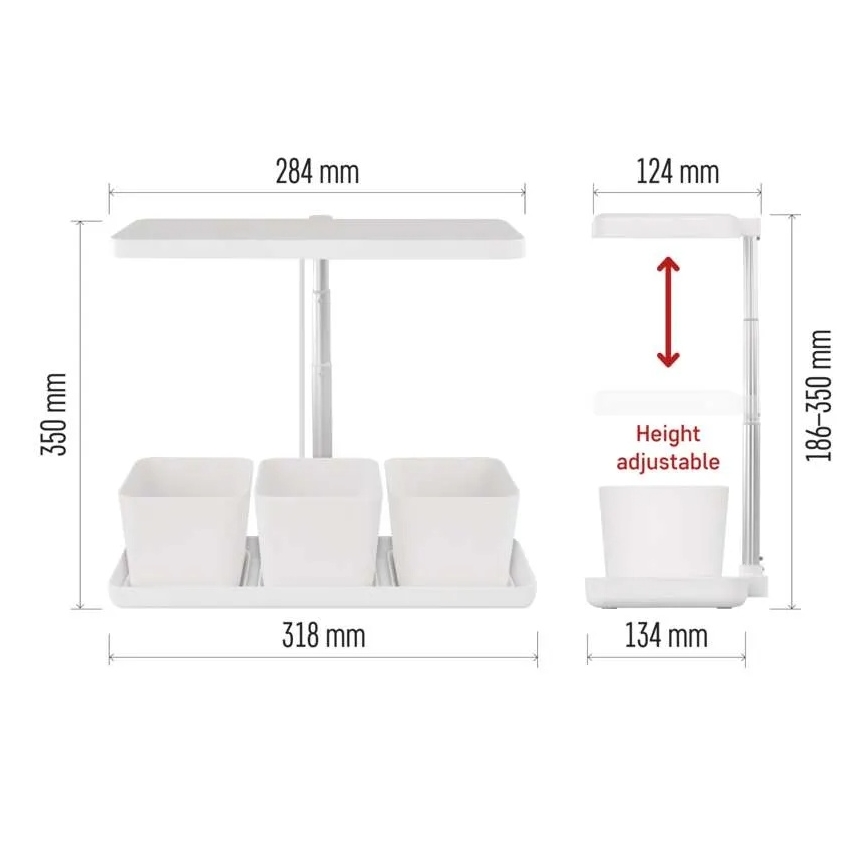 LED-dæmpbar indendørs lampe til dyrkning af planter GROW LED/7W/5V