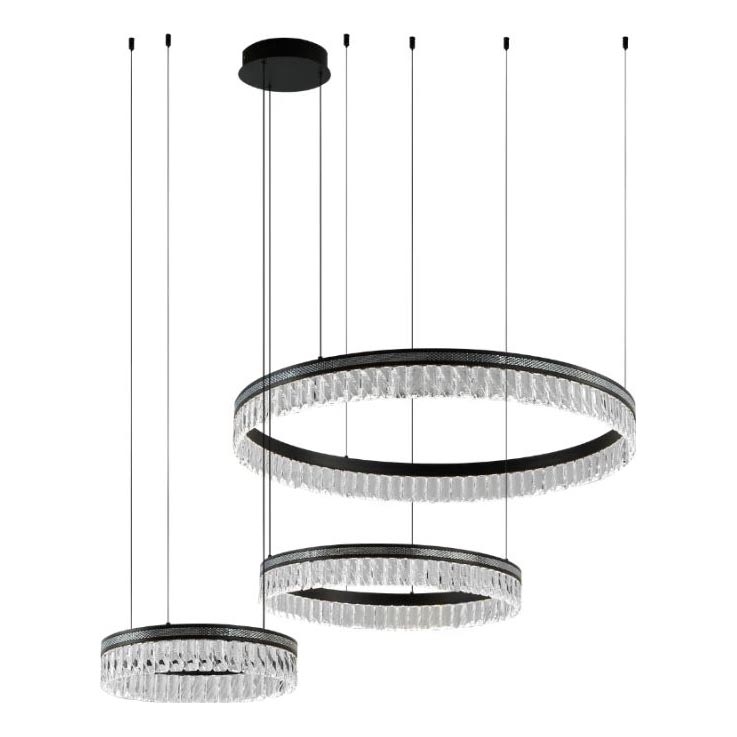 LED-dæmpbar krystal lysekrone med wireophæng THALIA LED/120W/230V 3000-6000K + fjernbetjening