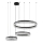 LED-dæmpbar krystal lysekrone med wireophæng THALIA LED/120W/230V 3000-6000K + fjernbetjening