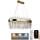 LED dæmpbar krystal lysekrone på kabel LED/100W/230V 3000-6500K guld + fjernbetjening