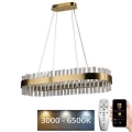 LED dæmpbar krystal lysekrone på kabel LED/45W/230V 3000-6500K + fjernbetjening